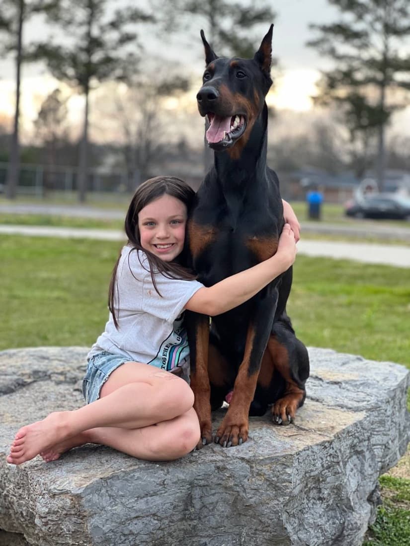 A High Point family with their Doberman 2